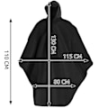 Miniatyrbillede 3 af 10: Regnponcho / Regnkappa - Regnrock Black