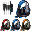 Miniatyrbillede 1 af 4: Gaming Headset - PC / Hovedtelefoner Kotion Each G2000 med LED Blue