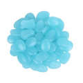Miniatyrbillede 2 af 10: 100 stk. Selvlysende Sten - Glow in the Dark Dekoration Blue