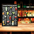 Miniatyrbillede 2 af 3: Drikkevælger Skilt - Cocktailopskrifter MultiColor A4 - 21x30cm