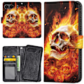 Miniatyrbilde 1 av 2: OnePlus Nord 4 - Lommebok Deksel Burning Skull