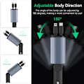 Miniatyrbillede 5 af 5: Billader - Oplader til Bilen - iPhone/Samsung - USB-C Black