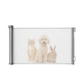 Säkerhetsgrind / Hundgrind / Rullgardinsgrind - 85x157cm 1-Pack