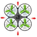 Pikkukuva 10 / 10: Syma X26 Drönare - 2,4 GHz