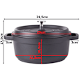Miniatyrbillede 6 af 10: Gryta till Induktionshäll - 4L Black