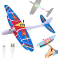 Polystyren flygplan flygande skum usb led glider dart motor