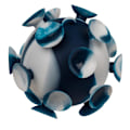 Pikkukuva 3 / 6: Fidget Stressipallo - Puristuspallo imukupeilla Multicolor