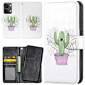 Pikkukuva 1 / 2: OnePlus Nord 3 5G - Lompakkokotelo/Kuoret Happy Cactus