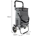 Miniatyrbilde 2 av 11: Handlevogn / Trillebag - Vogn for Shopping - 40L
