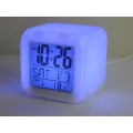 Miniatyrbillede 3 af 3: Vækkeur - Digital med LED & Termometer – Ur Multicolor
