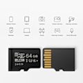 Pikkukuva 2 / 4: Muistikortti / MicroSDXC Kortti 64GB – Full HD & Nopea UHS-3 Puhelimeen ja Dronelle