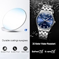 Miniatyrbillede 3 af 11: Quartz Ur / Armbåndsur - Vandtæt – Sort Black