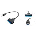 Miniatyrbillede 7 af 10: USB 3.0 til SATA 3 Adapter Black