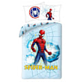 Miniatyrbillede 2 af 2: Spider-Man Ljusblå Sängkläder Set 140×200 cm, 70×90 cm - Perfekt för Fans av Superhjältar!
