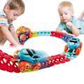 Miniatyrbillede 5 af 8: Race track - 193 elements + car 22461 Multicolor