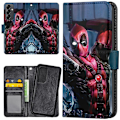 Miniatyrbild 1 av 2: Samsung Galaxy A15 - Plånboksfodral/Skal Deadpool