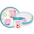 Miniatyrbild 3 av 4: Peppa Pig Core antislip middagservis, mikroplastset