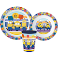 Miniatyrbillede 1 af 3: Minions tallrikset med kopp 260 ml, set i mikroplast