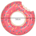 Pikkukuva 7 / 7: Uppblåsbart munkhjul för barn 50 cm rosa
