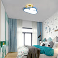 Miniatyrbillede 10 af 10: Takplafond LED vägglampa moln blå