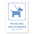 Pikkukuva 1 / 2: Koira Kyltti / Varoituskyltti Koira – Kyltti Multicolor