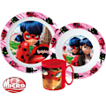 Miniatyrbild 2 av 2: Miraculous Ladybug middagsset, mikropartikelset med 350 ml mugg