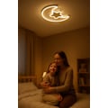 Pikkukuva 2 / 11: Takplafond LED vägglampa måne fjärrkontroll