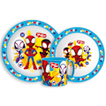 Pikkukuva 1 / 2: Spiderman Spidey middagsset, mikropolymer-set med mugg 265 ml