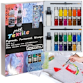 Pikkukuva 1 / 10: Kangasväri / Tekstiiliväri Setti 24 Väriä - 240 ml Multicolor