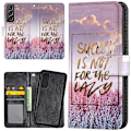 Miniatyrbilde 1 av 2: Samsung Galaxy S21 Plus - Lommebok Deksel Success Not Lazy Multicolor