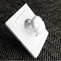Miniatyrbillede 5 af 6: 10-Pak - Petsikring / Beskyttelse til Stikkontakter - Børn White
