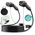 Miniatyrbild 1 av 4: JATRHG EV Laddningskabel 22KW 32Amp /Tre Fas/8 meter/Typ 2 till Typ 2 Elfordon och Plug-in Hybrid