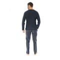 Pikkukuva 2 / 2: Ulrich Pitkä Pijama Sininen Pilou Pilou 4560 Blå M