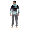 Pikkukuva 2 / 2: Harmaat pitkät pyjamat Doleas - CHRISTIAN CANE - MIEHET - 2 taskua - Pyöreä kaula-aukko - Elastinen vyötärö Grå XL