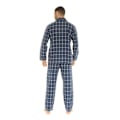Miniatyrbild 2 av 2: Pyjamas för män - Christian Cane - Dorian - Krage - 100% bomull - Mörkblå Blå M