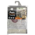 Miniatyrbillede 2 af 2: Dugnad voksdug rektangulær - 140 x 300 cm - Cosy hjerte - Beige Beige, grå, écru