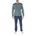 Miniatyrbillede 1 af 2: Pyjamas i lang bomuld Christian Cane blå - Voksen - Unisex marinblå jag
