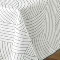 Miniatyrbillede 2 af 4: Nappe kvadratisk 150 x 150 cm polyester trykt linea Sans Vit
