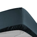 Miniatyrbillede 2 af 5: Drap-housse 140x190 cm - DOUCEUR D'INTERIEUR - Percale af bomuld - Mørkeblå - 78 tråde/cm2 Midnattsblå