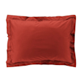 Pikkukuva 1 / 5: Tyynyliina - Percale - 50x70 cm - 100% puuvilla - Väri tiilenpunainen - Konepestävä 30° terrakotta