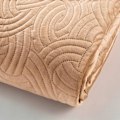 Miniatyrbillede 4 af 5: Sengetæppe - INDSATSENS BLØDHED - 220x240 cm - Velour - Grafisk relief - 2 pudevårdsæt Grå, Lin