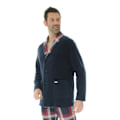 Miniatyrbillede 2 af 3: Veste Col Chale Bleu Ugo Veste Col Châle Pilou Pilou 4548 Blå M