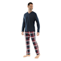 Miniatyrbillede 2 af 3: Pyjamas Lange Herre Blå Punto Pyjamas Lange 7615 - Mærke PUNTO - Køn Herre - Farve Blå Blå XL