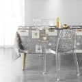 Pikkukuva 2 / 3: NAPPE SUORAKAIDE 150 x 240 CM POLYSTYRENE TULOSTETTU AUGUSTIN HARMAA