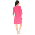 Miniatyrbillede 2 af 2: Lang Kjole - Vidiane - Model 6420 - Fuchsia - Korte Ærmer - 100% Bomuld Rosa 40