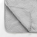 Miniatyrbild 3 av 5: Sängöverkast - INREDSKÖN - 220x240 cm - Sammet - Grafisk relief - Grå Grå
