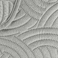 Miniatyrbild 5 av 5: Sängöverkast - INREDSKÖN - 220x240 cm - Sammet - Grafisk relief - Grå Grå