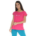 Miniatyrbillede 1 af 3: T-shirt - Maeva - Top 3824 - 100% børstet bomuld - Farve fuchsia - Korte ærmer Rosa 46