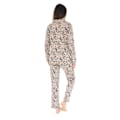 Pikkukuva 2 / 2: Pyjama pitkä - Riva - 5353 - Beige - Sydänpainatus - Elastinen vyötärö Beige 44