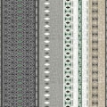 Pikkukuva 1 / 2: Vedenpitävä kangas metritavarana - Leveys 140 cm - Kiharat ja kaki raidat - Harmaa grå, beige, khaki